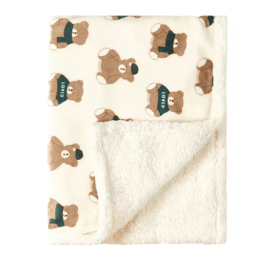 SnuggleNest Winter Baby Blanket Fleece Swaddle Wrap 1