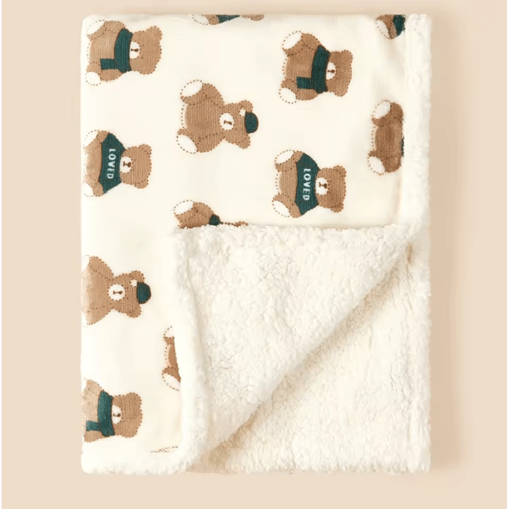 SnuggleNest Winter Baby Blanket Fleece Swaddle Wrap 5