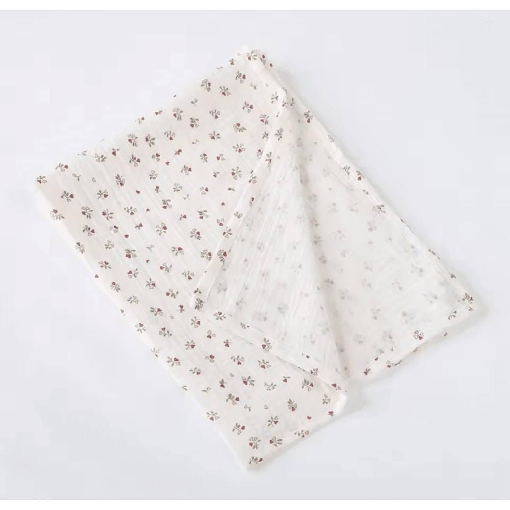 BloomSoft Cotton Swaddle Blanket Floral Muslin Baby Wrap 9