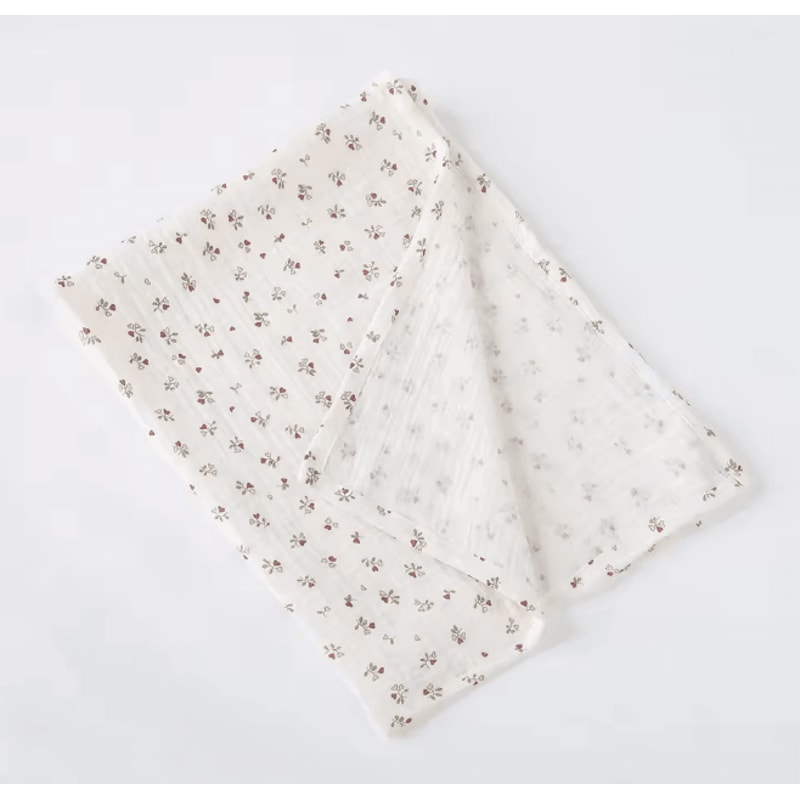 BloomSoft Cotton Swaddle Blanket Floral Muslin Baby Wrap 9