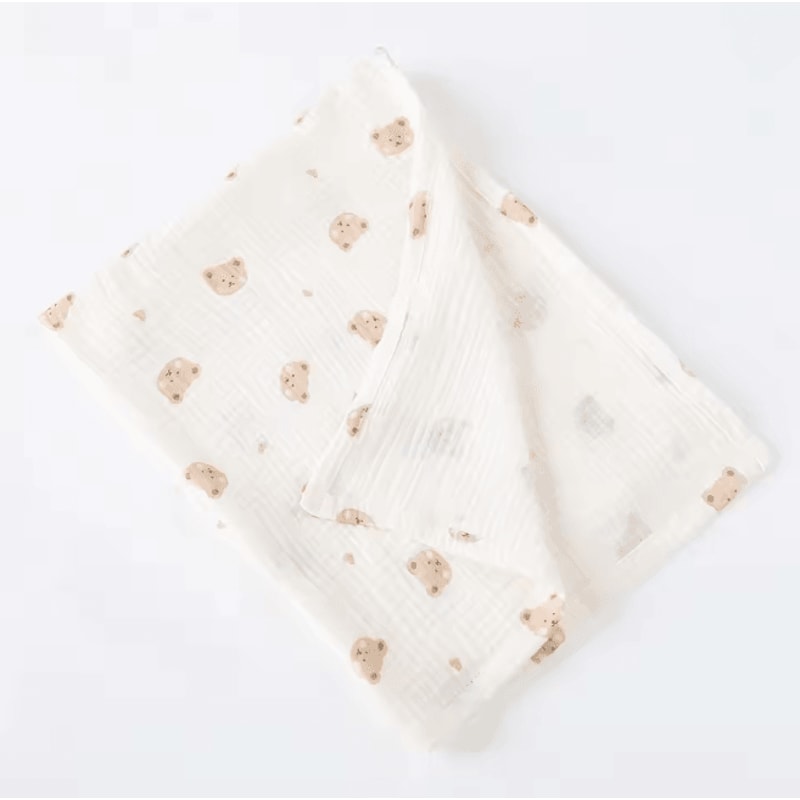 BloomSoft Cotton Swaddle Blanket Floral Muslin Baby Wrap 10