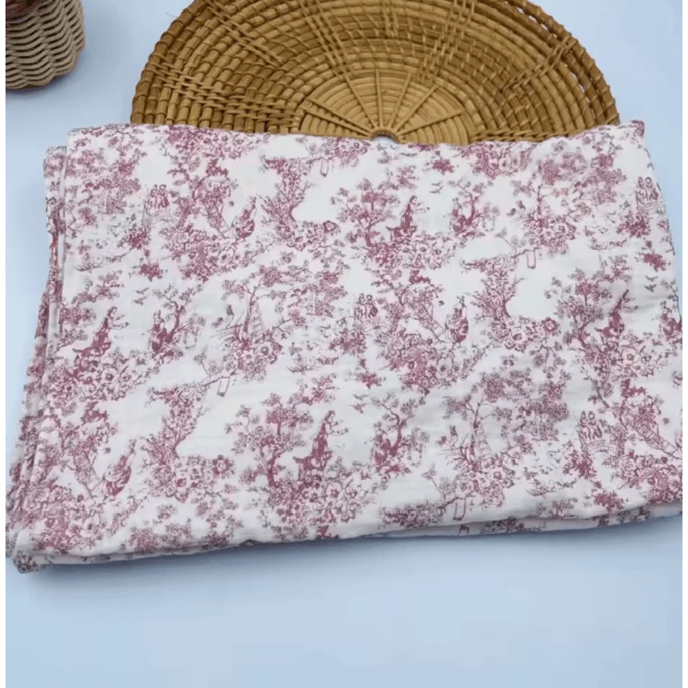 BloomSoft Cotton Swaddle Blanket Floral Muslin Baby Wrap 4