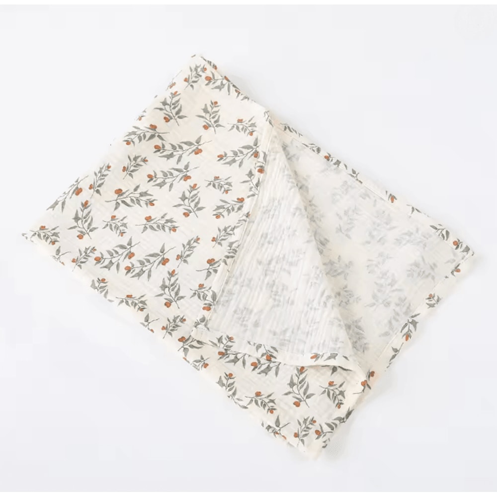 BloomSoft Cotton Swaddle Blanket Floral Muslin Baby Wrap 5