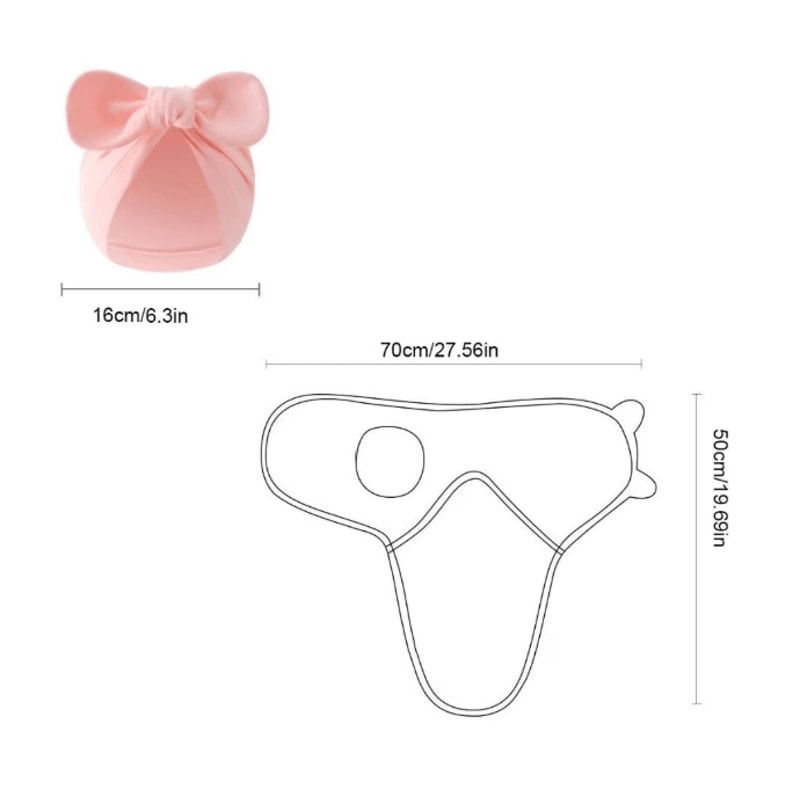 BlossomBow Newborn Photography Blanket And Hat Set 1