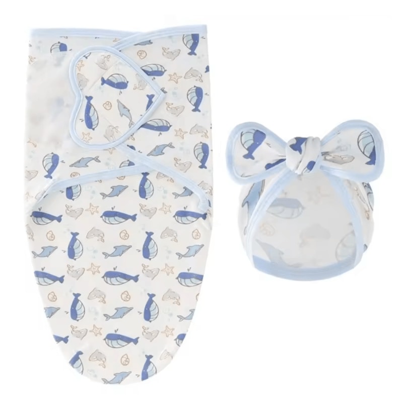 BlossomBow Newborn Photography Blanket And Hat Set 8