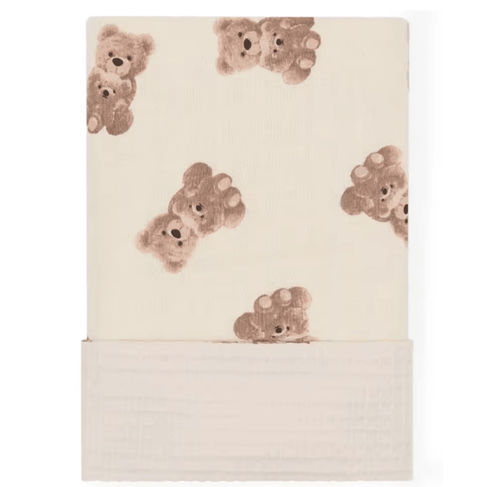 BambooCotton Muslin Swaddle Blanket Super Soft Newborn Wrap 11