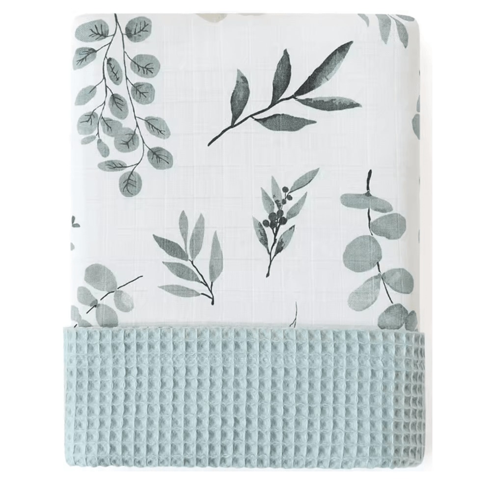 BambooCotton Muslin Swaddle Blanket Super Soft Newborn Wrap 4