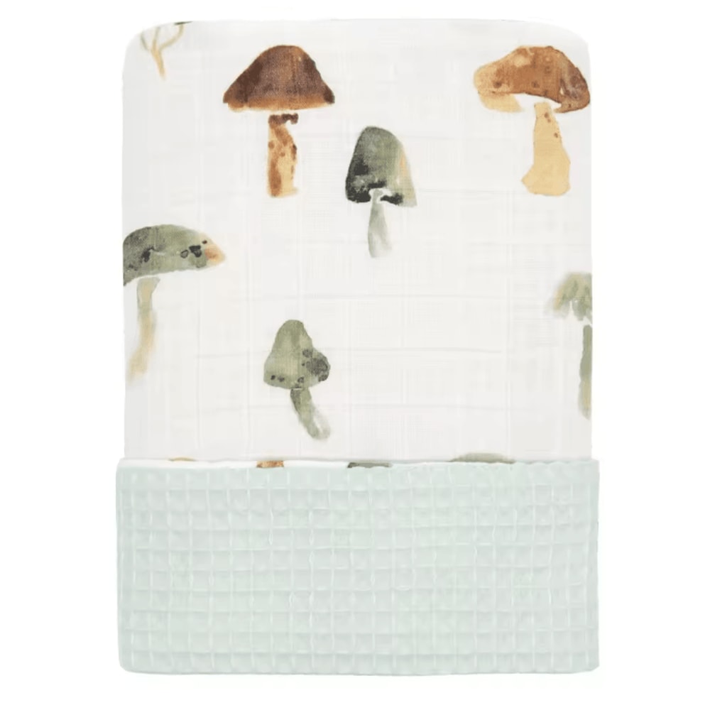 BambooCotton Muslin Swaddle Blanket Super Soft Newborn Wrap 6