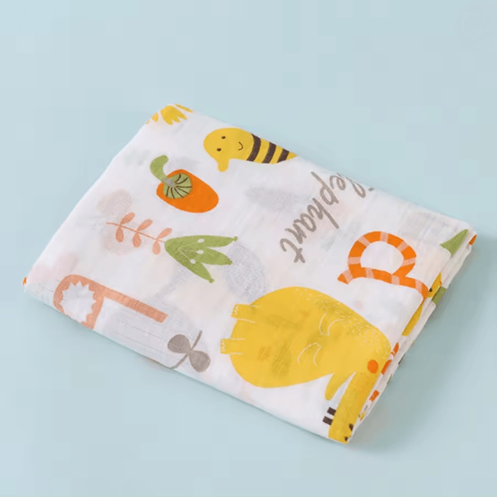 AirSoft Cotton Muslin Baby Swaddle Blanket Two Layer Summer Wrap 3