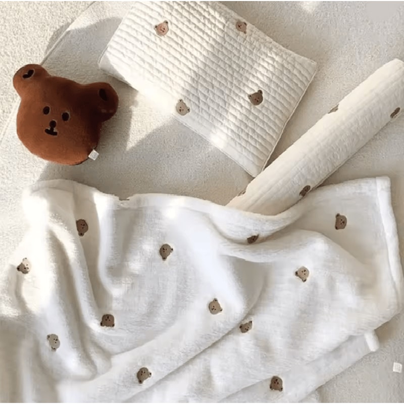 CoralCuddle Flannel Baby Blanket Warm Newborn Swaddle Wrap 4