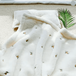 coralcuddle flannel baby blanket warm newborn swaddle wrap