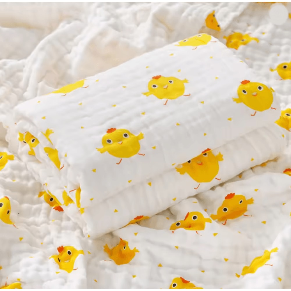 PureGauze Cotton Baby Bath Towel Four Layer Muslin Swaddle Blanket 5