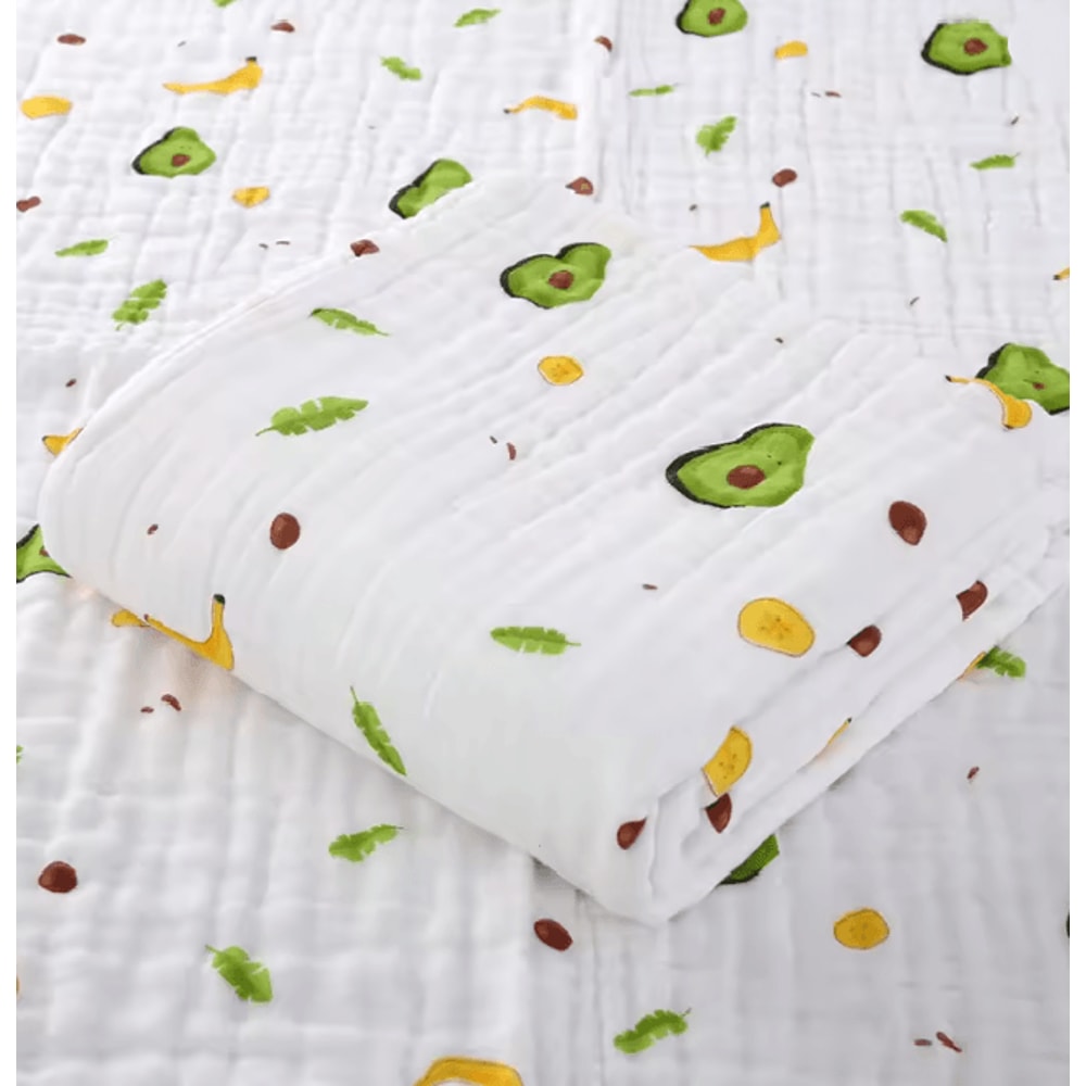 PureGauze Cotton Baby Bath Towel Four Layer Muslin Swaddle Blanket 8