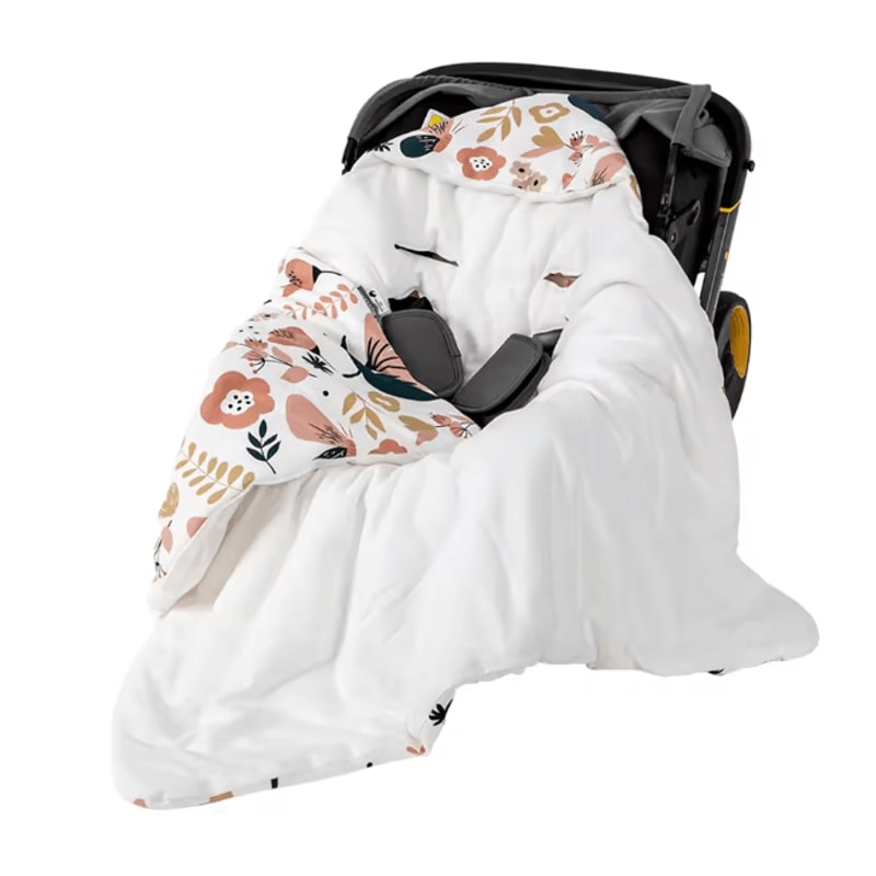 WindCocoon Hooded Baby Wrap Blanket Newborn Car Seat Envelope 7