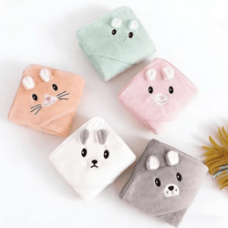 snugglehood coral fleece baby bath towel hooded swaddle wrap