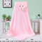 SnuggleHood Coral Fleece Baby Bath Towel Hooded Swaddle Wrap 3