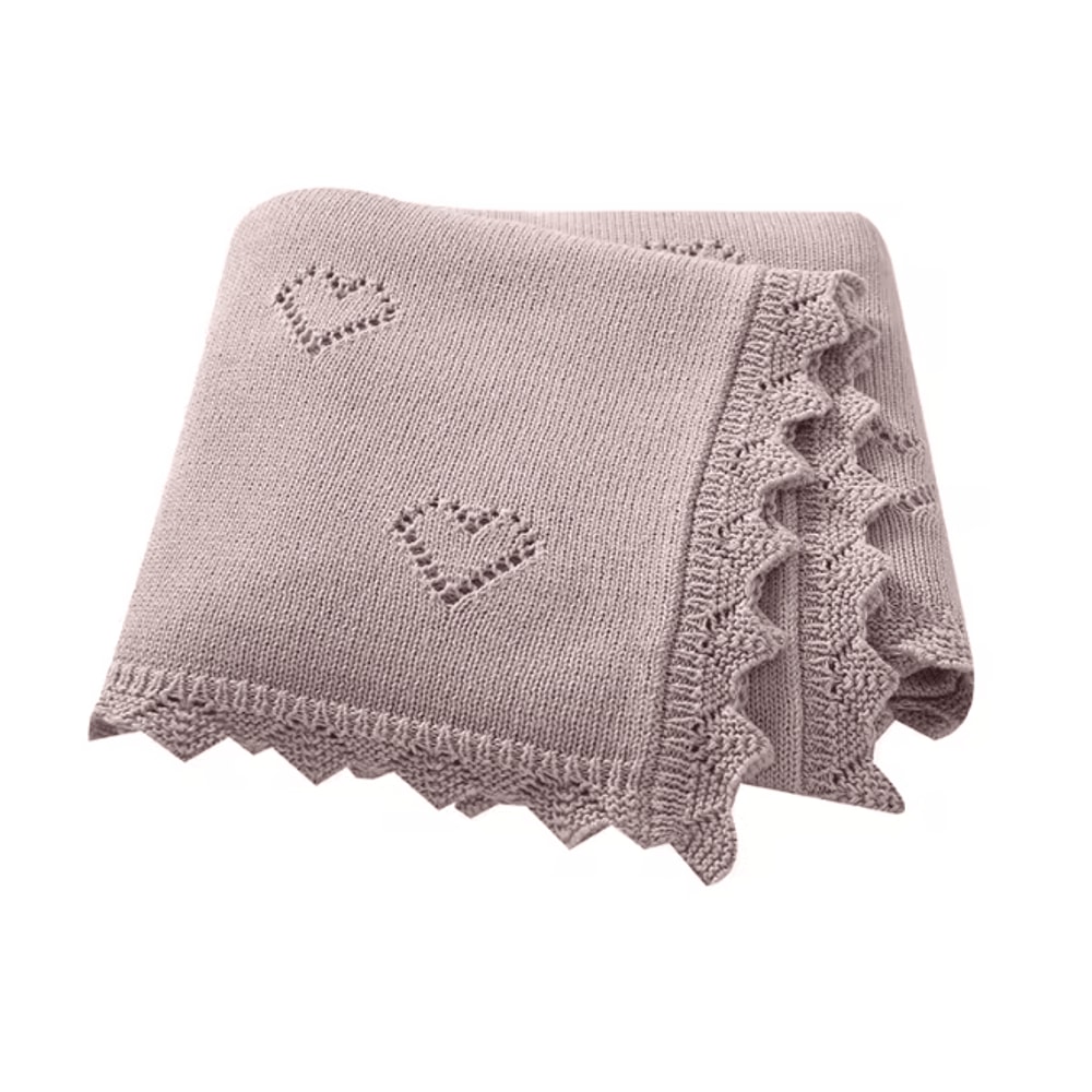 CozyKnit Cotton Baby Blanket Ultra Soft Newborn Swaddle Wrap 5