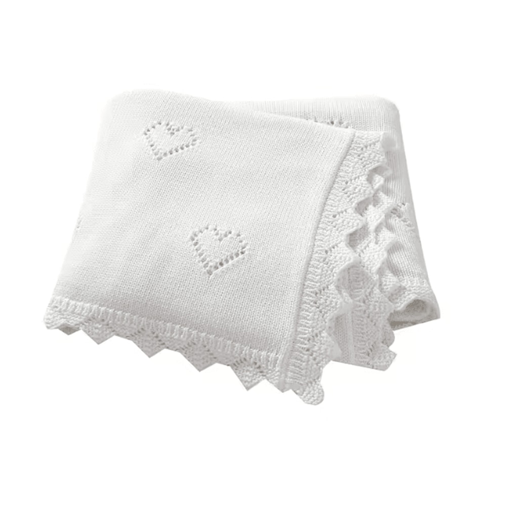 CozyKnit Cotton Baby Blanket Ultra Soft Newborn Swaddle Wrap 6