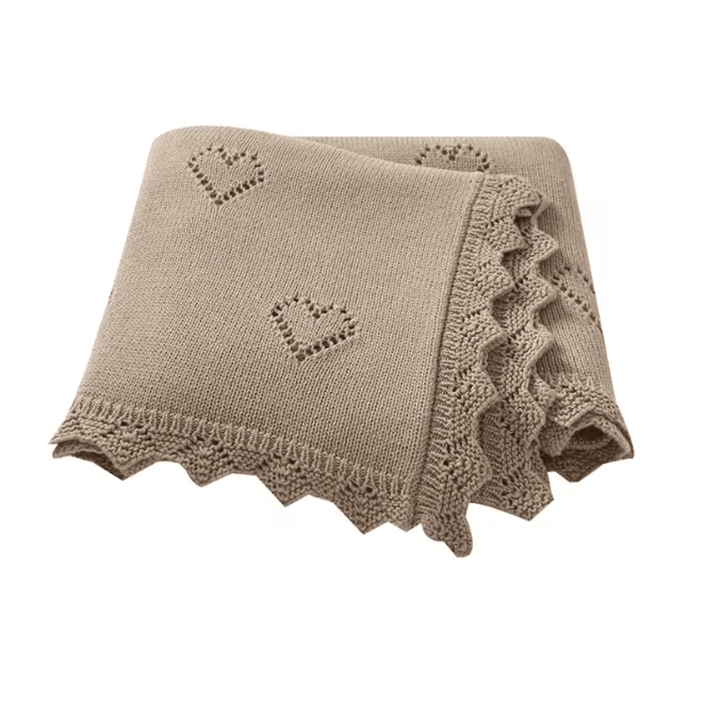 CozyKnit Cotton Baby Blanket Ultra Soft Newborn Swaddle Wrap 8