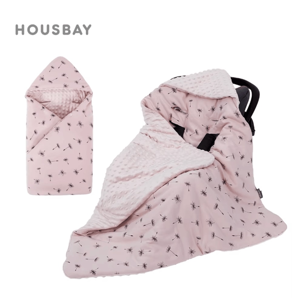 WindGuard Hooded Newborn Baby Wrap Blanket Car Seat Swaddle 0