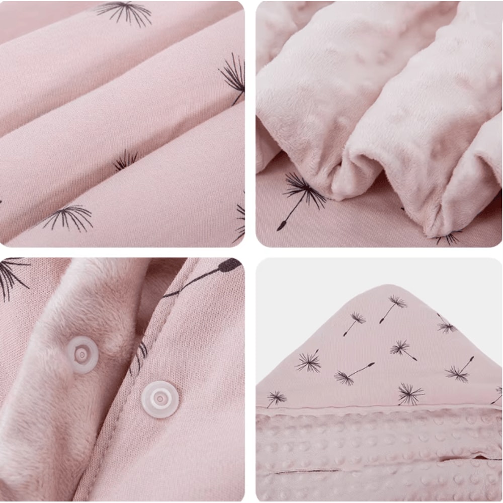 WindGuard Hooded Newborn Baby Wrap Blanket Car Seat Swaddle 1