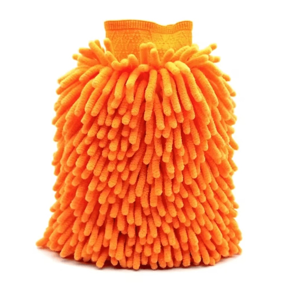 DualSoft Microfiber Car Wash Mitt Double Sided Chenille Glove 5