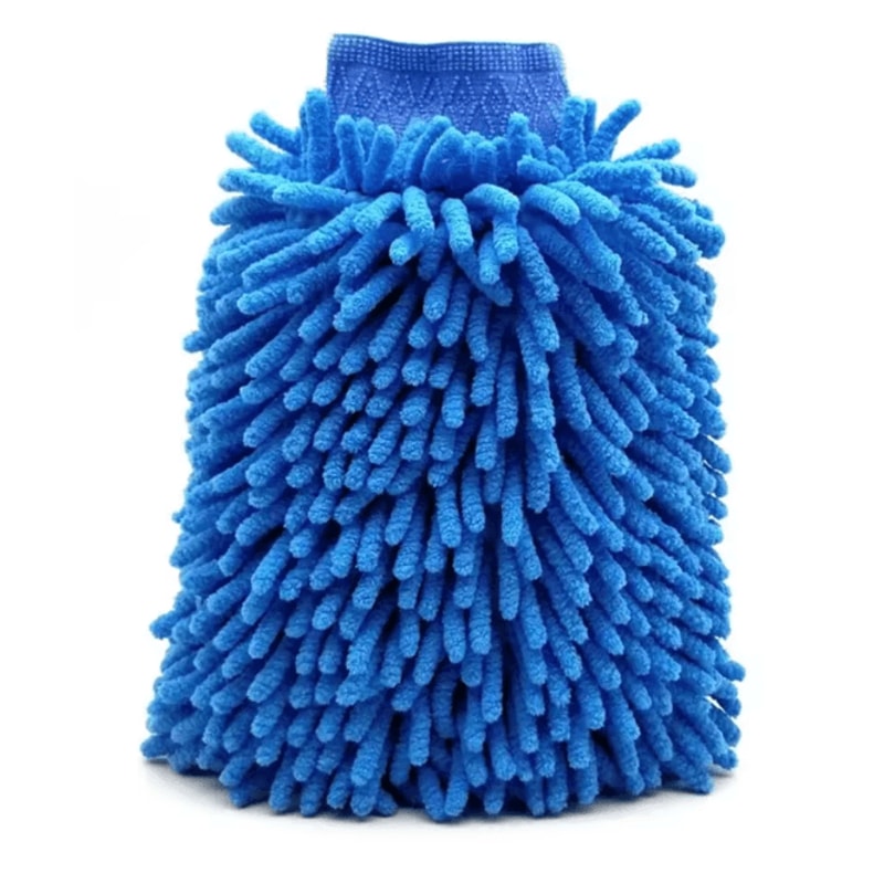 DualSoft Microfiber Car Wash Mitt Double Sided Chenille Glove 6
