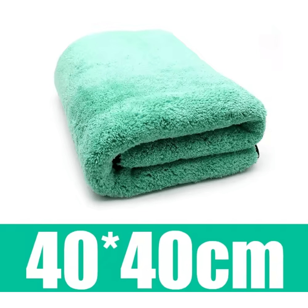 PlushPro 1400GSM Microfiber Car Drying Towel Deluxe Coral Fleece Cloth 4