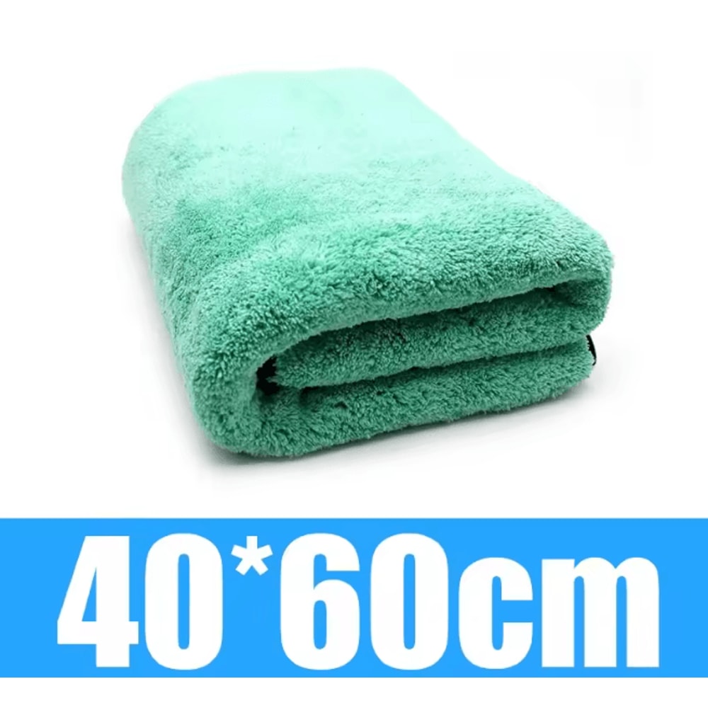 PlushPro 1400GSM Microfiber Car Drying Towel Deluxe Coral Fleece Cloth 5