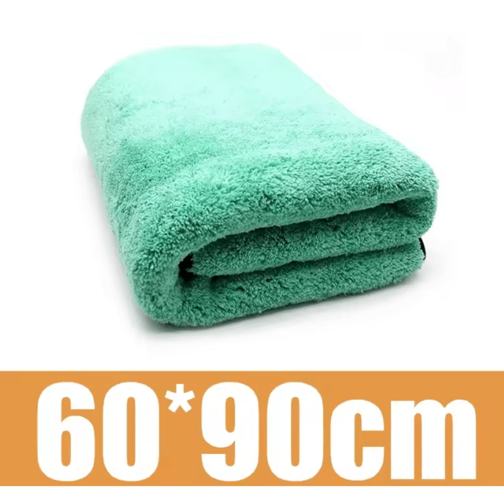 PlushPro 1400GSM Microfiber Car Drying Towel Deluxe Coral Fleece Cloth 6