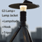 LumaTower 3000mAh LED Camping Lantern Rechargeable Tent Light 4