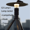 LumaTower 3000mAh LED Camping Lantern Rechargeable Tent Light 4