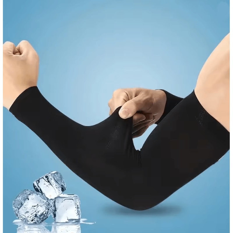 CoolShield Ice Silk Arm Sleeves UV Protection Sports Compression 0
