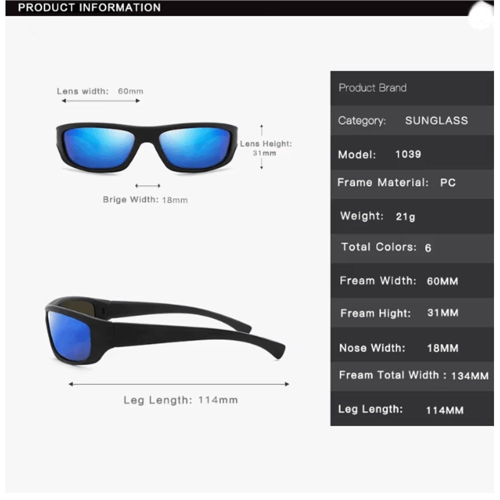 VisionPro Polarized Sunglasses UV400 Outdoor Sport Eyewear 2