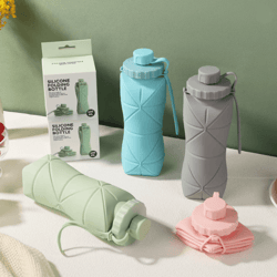 hydrafold collapsible water bottle portable silicone travel cup