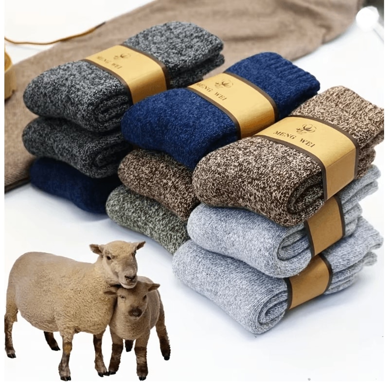 ThermaStride Mens Winter Warm Thick Towel Socks 0