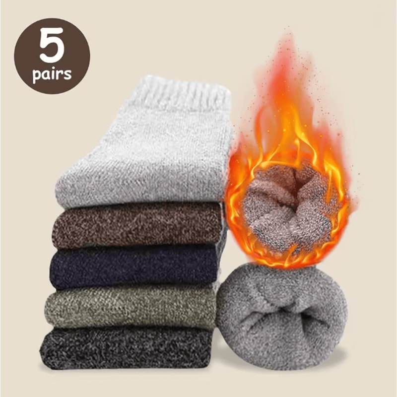 ThermaStride Mens Winter Warm Thick Towel Socks 3