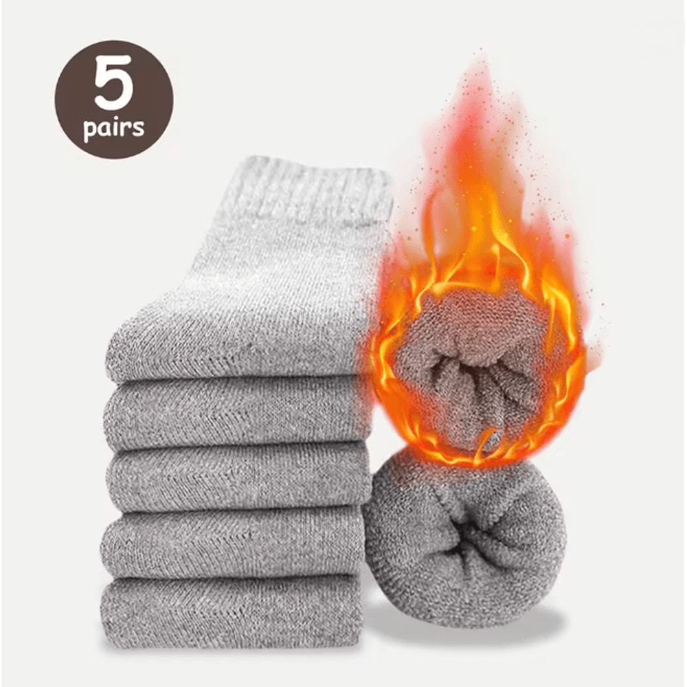 ThermaStride Mens Winter Warm Thick Towel Socks 8