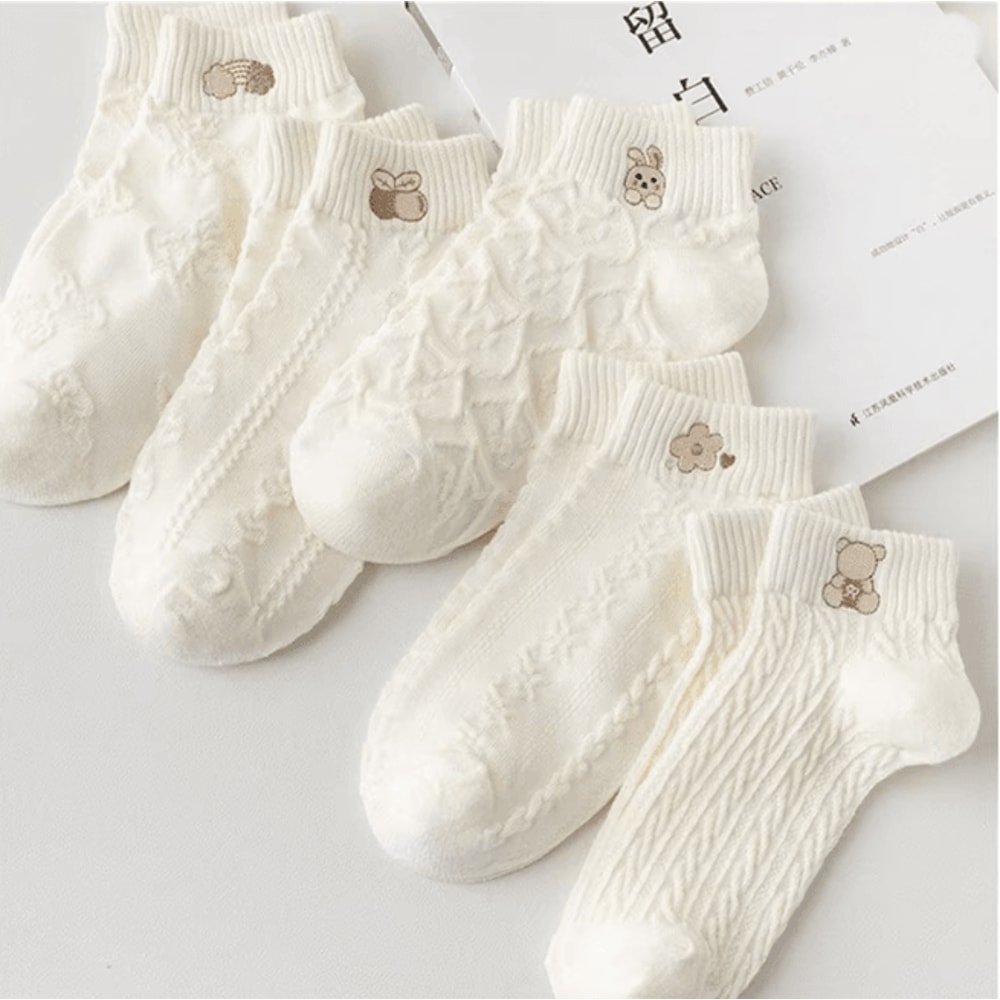 SunnySteps Women Cute Ankle Socks 5 Pair Pack 1