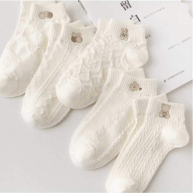 SunnySteps Women Cute Ankle Socks 5 Pair Pack 1