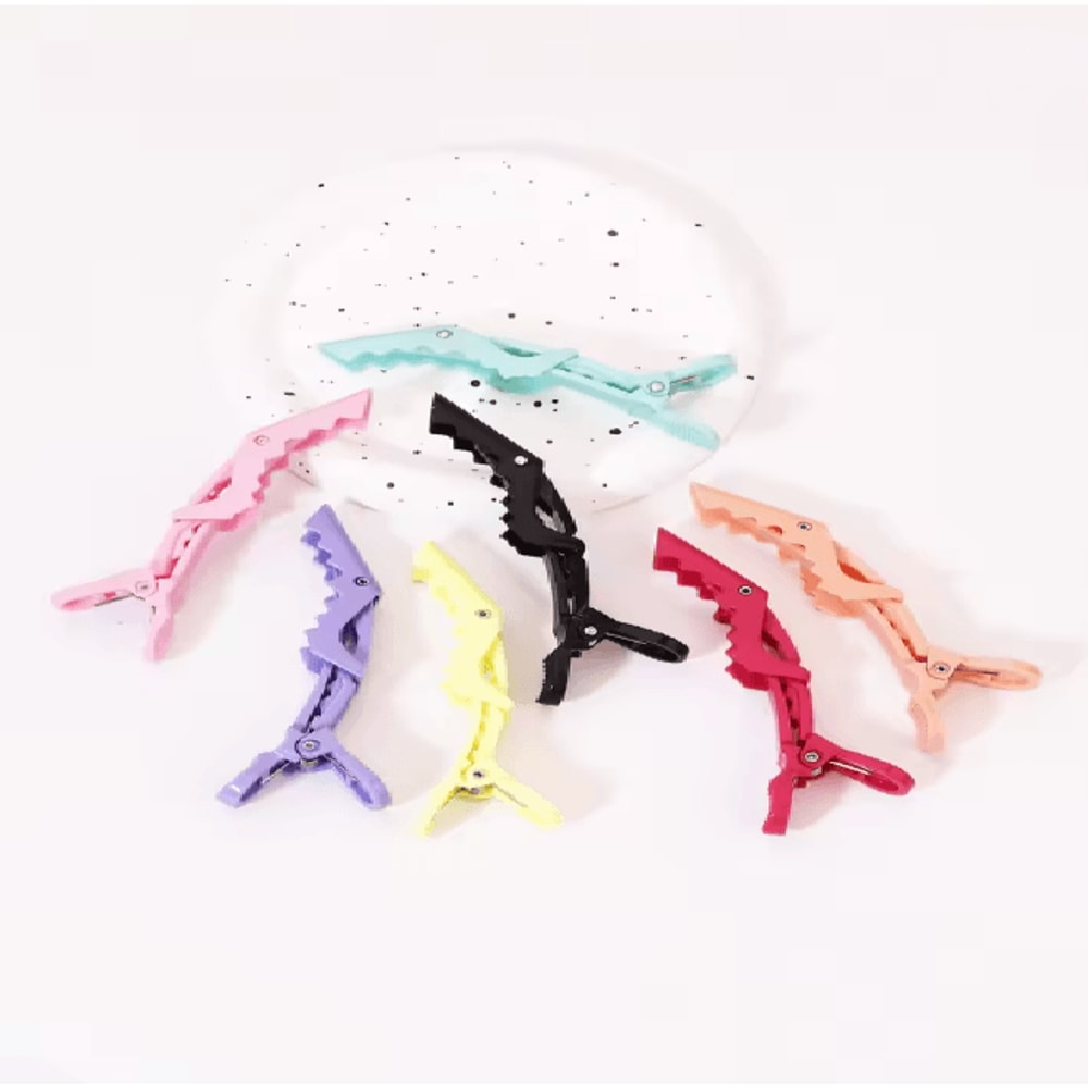 ProHold Crocodile Hair Clips 6 Piece Salon Styling Set 2