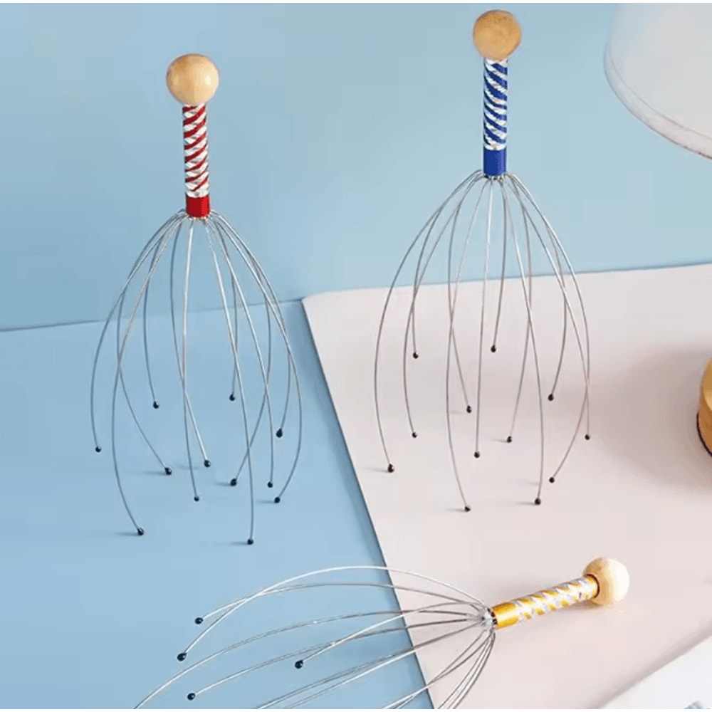 ZenTouch Octopus Head Massager Scalp Relaxer Tool 0
