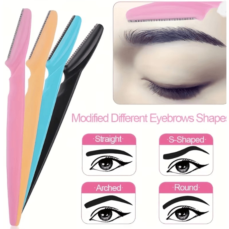 SilkEdge Eyebrow Shaver Set Multi Purpose Facial Hair Trimmer 3