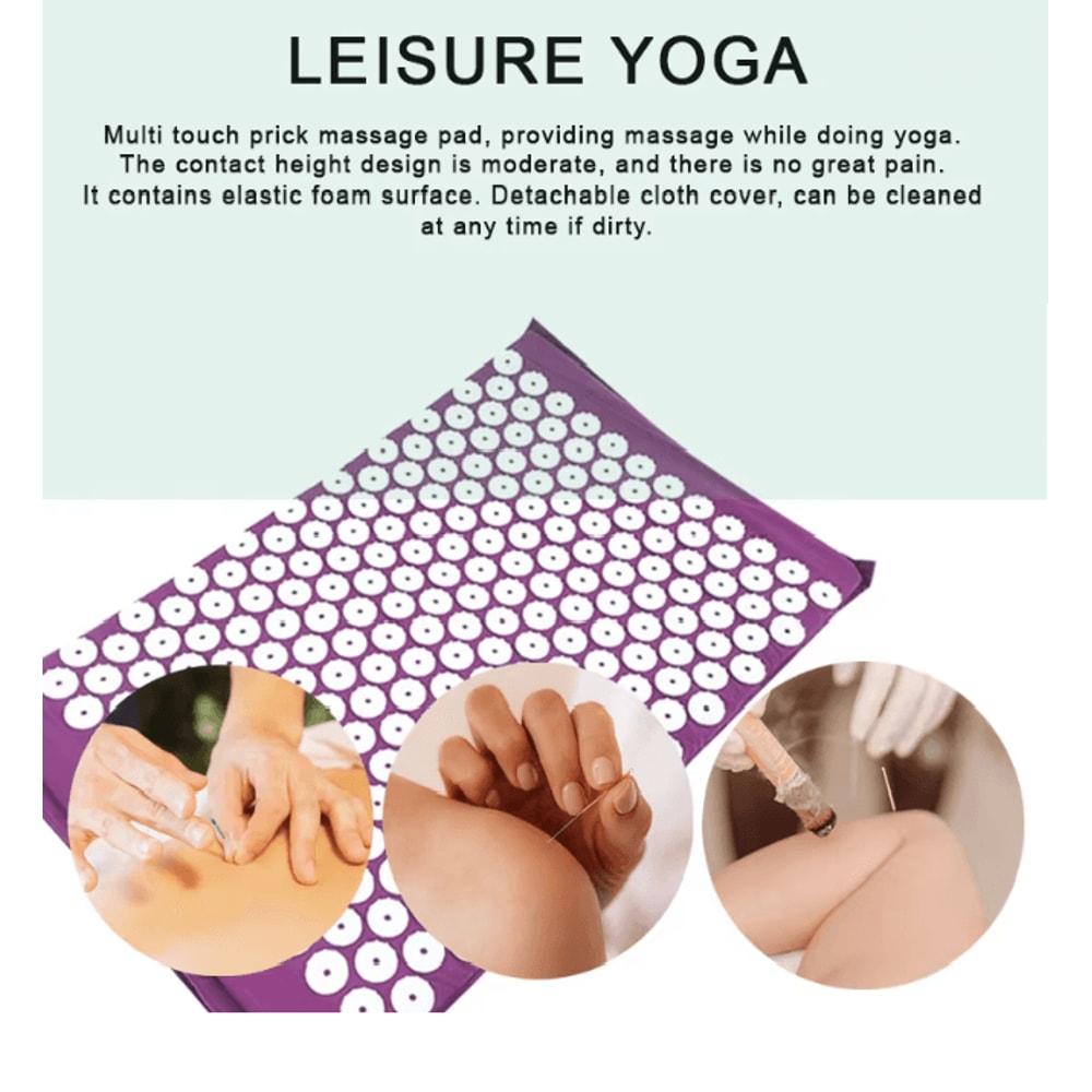 RelaxPoint Yoga Acupressure Massage Pad For Neck Back And Feet 1