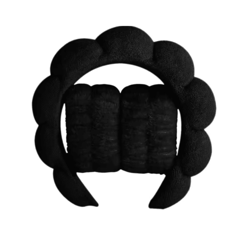 GlowSpa Microfiber Spa Headband And Wrist Wash Set 5