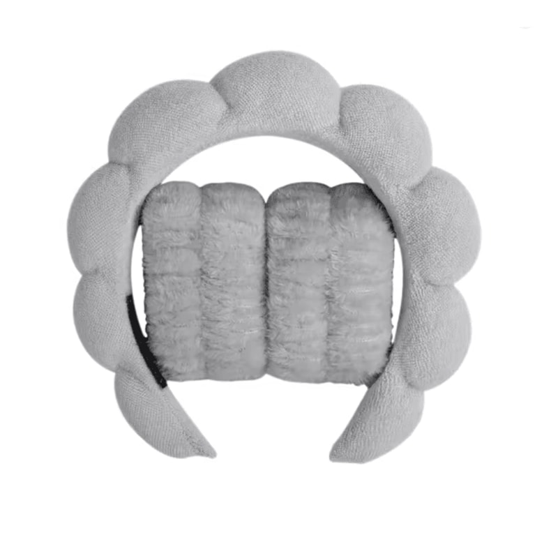 GlowSpa Microfiber Spa Headband And Wrist Wash Set 6