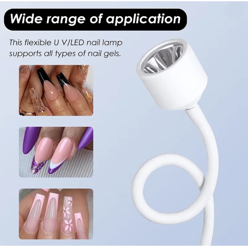 FlashCure Mini UV LED Nail Lamp For Gel Polish 2