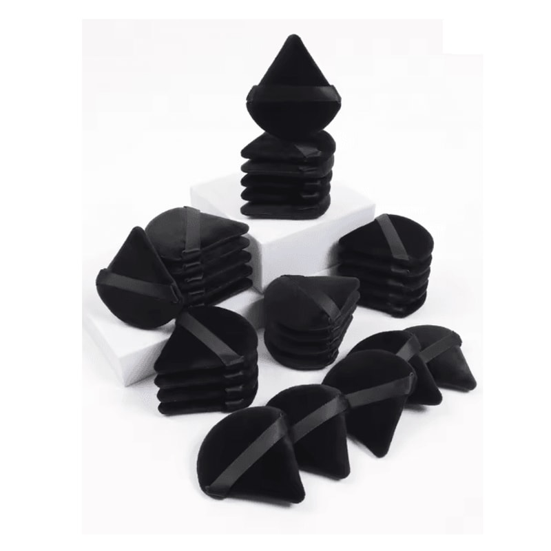 VelvetBlend Black Triangle Powder Puff Makeup Sponge 6