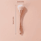 LuxeGlow Rose Gold Fan Makeup Brush For Highlight And Powder 3