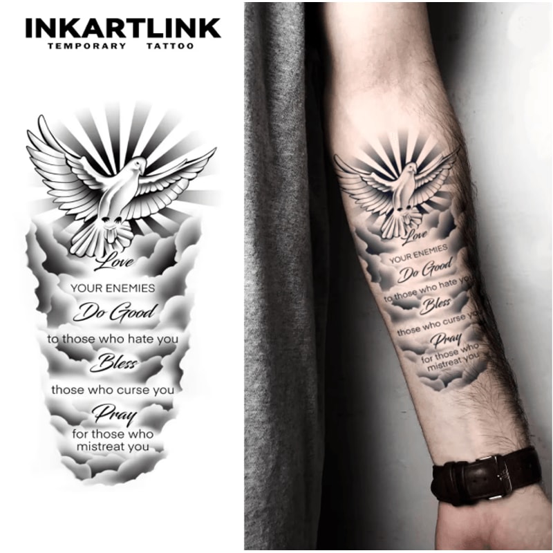 EverInk Pigeon Semi Permanent Temporary Tattoo 0